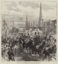The Royal Visit to Coventry, the Procession through the Town